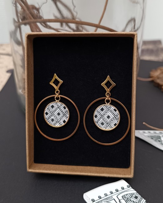 Boucles Sonate graphiques – Création artisanale française