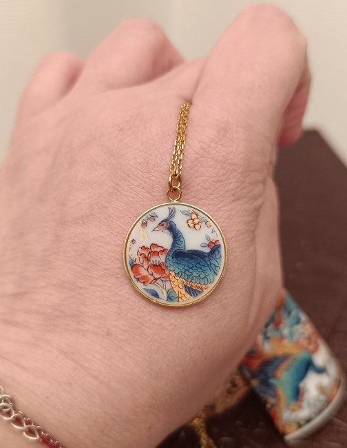 Collier IRAMI – Bijou unique en porcelaine japonaise de 1928