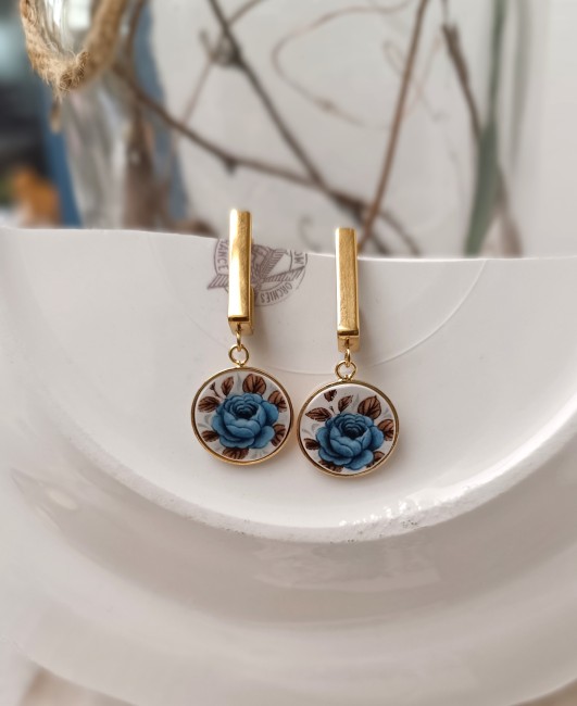 idylle-boucles-oreilles-plaqué-or-18mm-posé