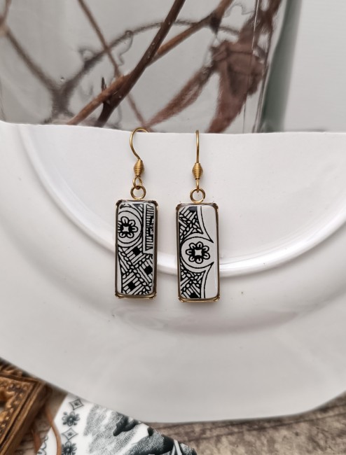 Boucles Sonate graphiques – Création artisanale française