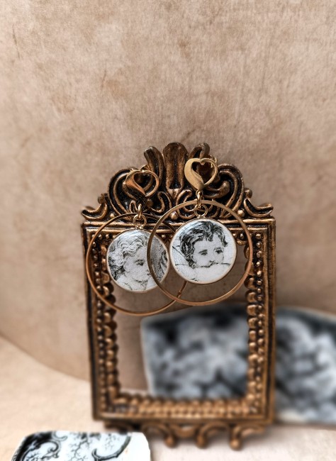 boucles-relique-cherubins-plaqué-or-18mm-decor