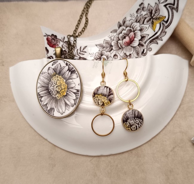 Parure Divine - porcelaine recyclee