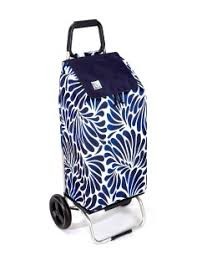 Caddie, poussette de marché..Blue rain