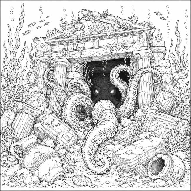 pieuvre sous-marine