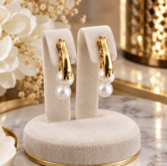 Boucles Éclats de perles