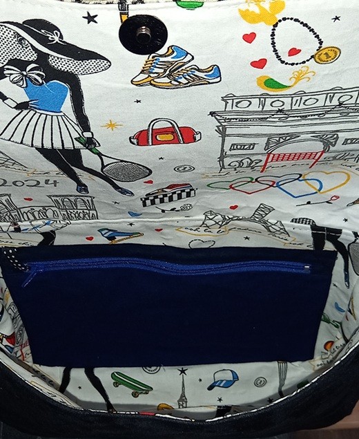 Sac bandoulière 250203 suédine noire la parisienne.3