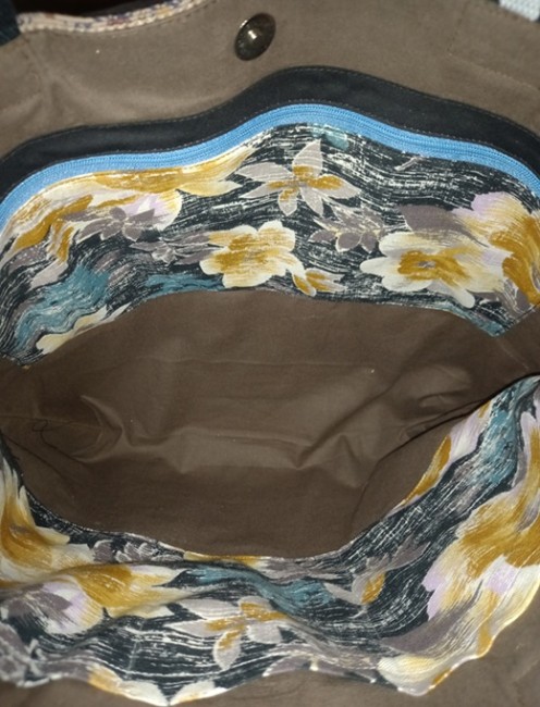 Sac recyclé 250537 jupe marron foulard.2