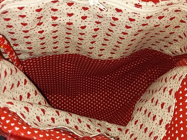 Sac jupette 250534 simili bordeaux foulard.2