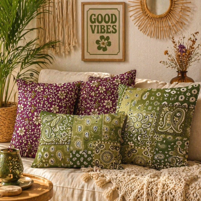 goa et bandana coussins