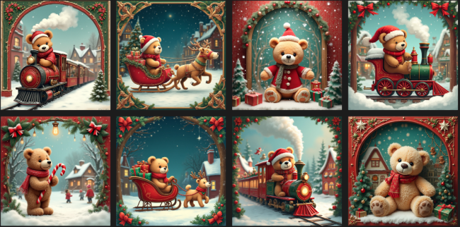 lingettes ours ville noel