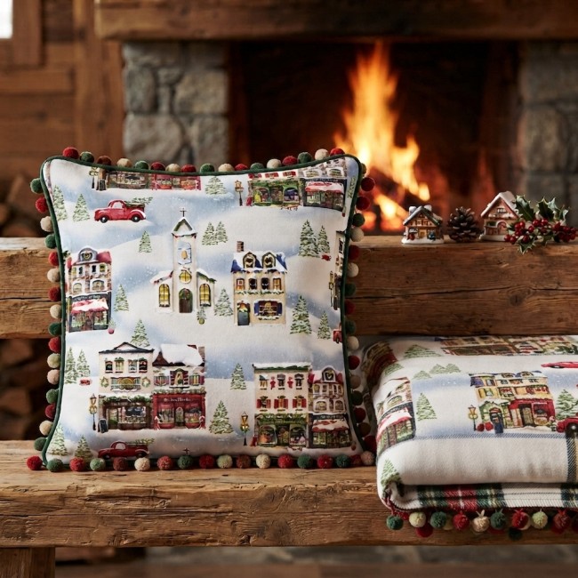 winter village blanc scene
