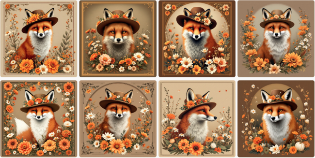 lingette renard chapeau automne