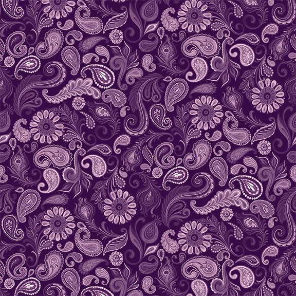 wild garden paisley purple