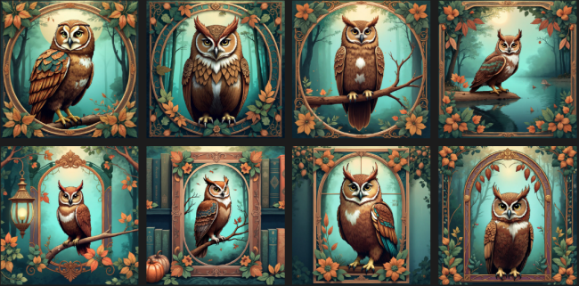 lingettes chouettes automne