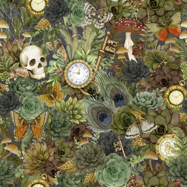 dark academia packed succulents 1