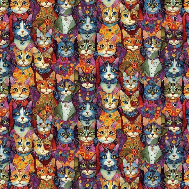 PURRFECT PATCHWORK PACKED DRESSUP CATS