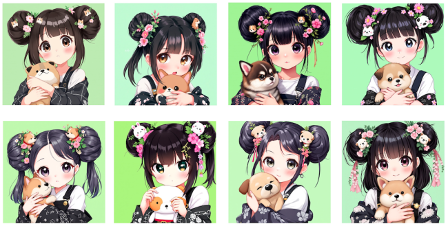 LINGETTE MANGAS CHIENS VERT