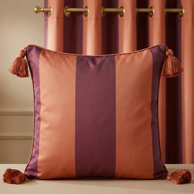 taffetas grenat cuivre coussin ok 19CM