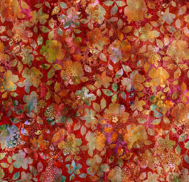 allure patchwork floral rouge