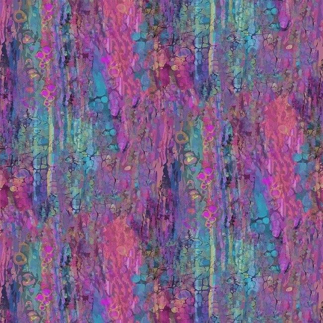 PURRFECT PATCHWORK WATER PAINTED TILE TEXTURE