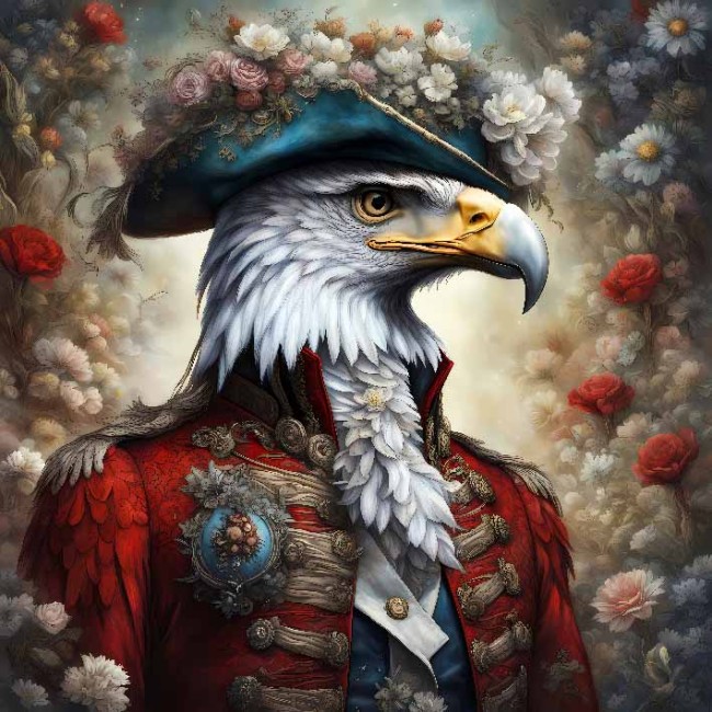 AIGLE UNIFORME ROUGE