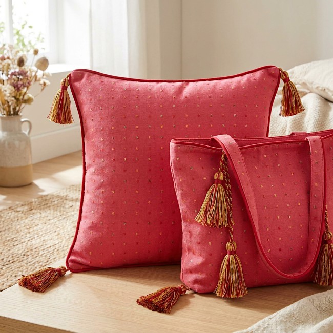 pointillé rouge sac