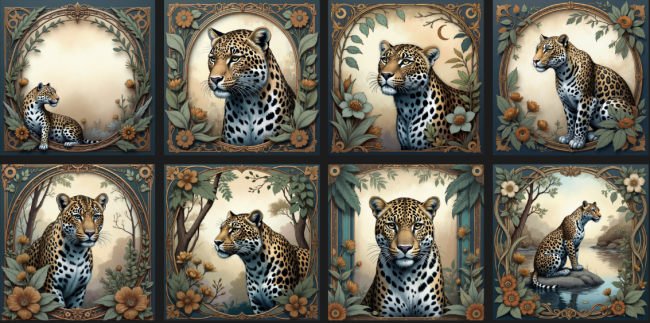 lingettes leopard teal