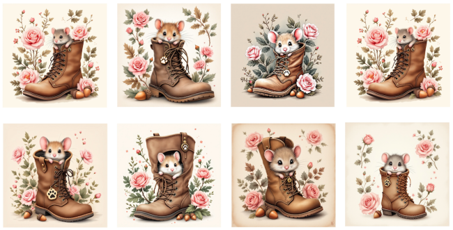 LINGETTE SOURIS BOTTINES