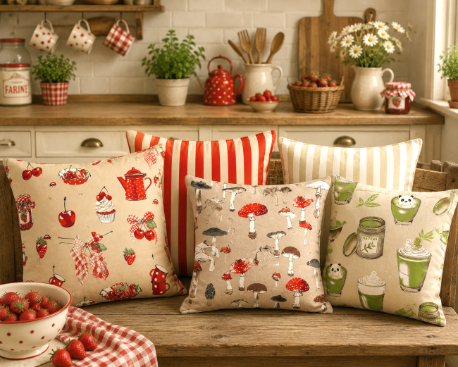 toiles palace coussins