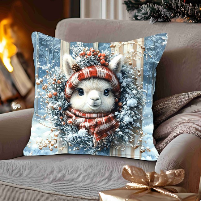 coussin lama echarpe