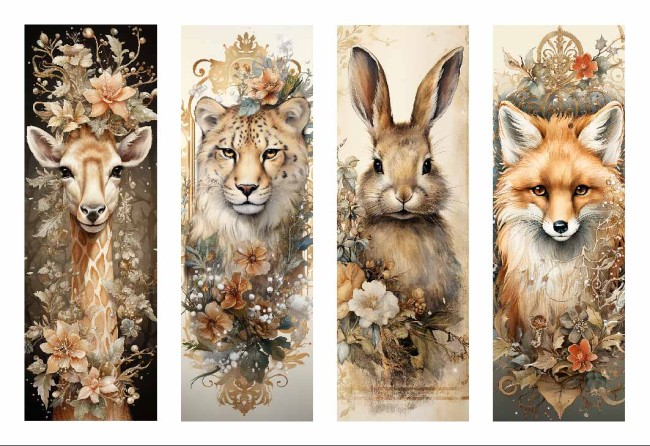 SIGNET ANIMAUX BEIGES