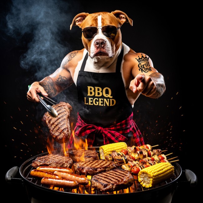 PITT BULL BBQ GOLD DE FACE
