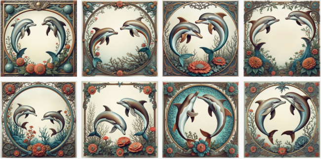 lingettes dauphins turquoise corail