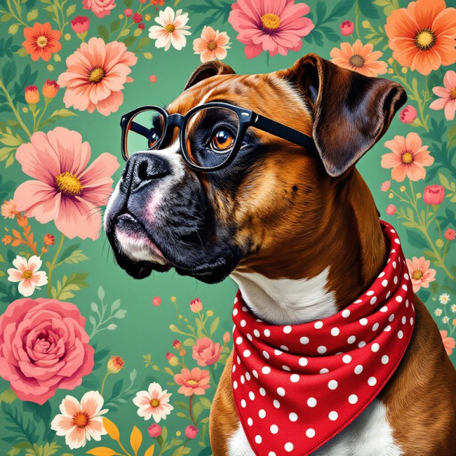CARRE BOXER BANDANA ROUGE - cretonne 100% coton (156 gr)