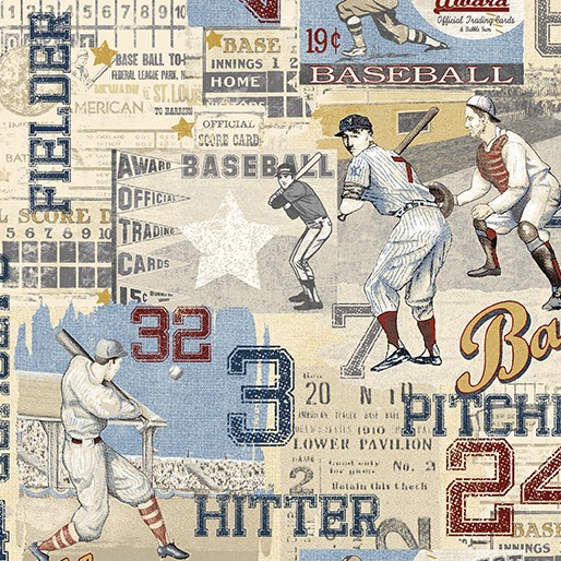 game time american pastime light blue