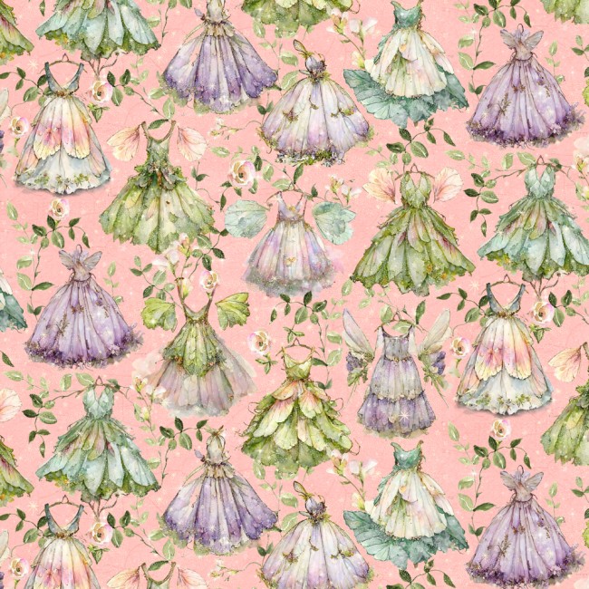 fairy robe fées pink