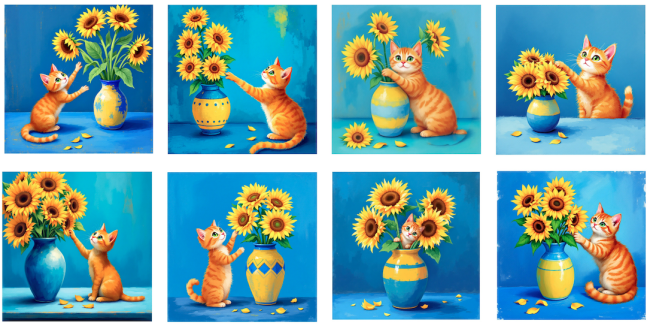 LINGETTE CHATS TOURNESOLS