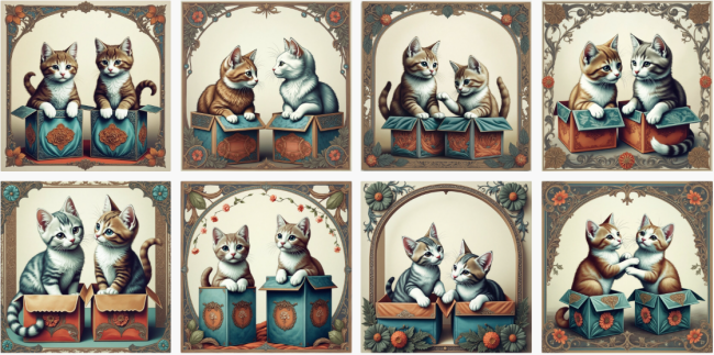 lingettes chats tigres cartons rouges bleus