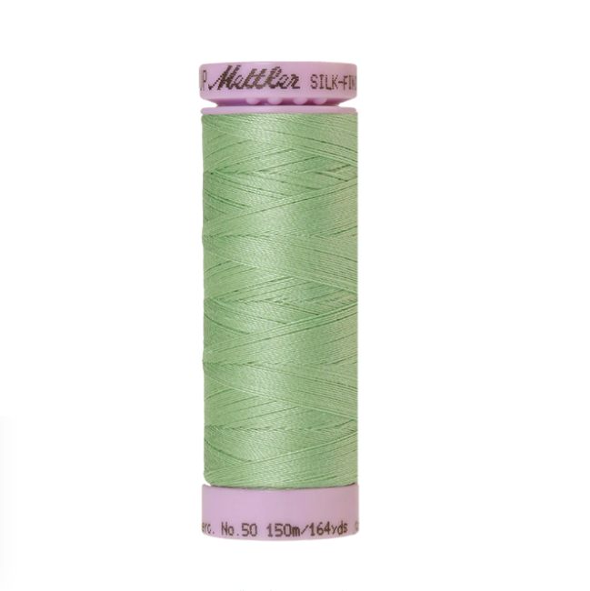 Fil à coudre coton SILK-FINISH 9105 Mettler N° 50 vert meadow 0220 -150 M