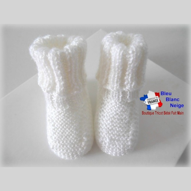 Chaussettes vêtement laine tricotés main modèle bb layette tricot bébé Chaussettes laine tricot fait main