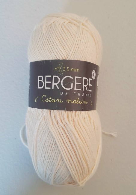 laine coton nature platre biologique bergere de france -01 Gilet tricot bébé pas cher
