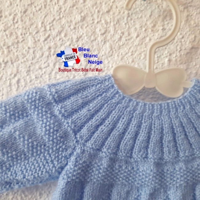 Brassière tricot bébé tricotée main