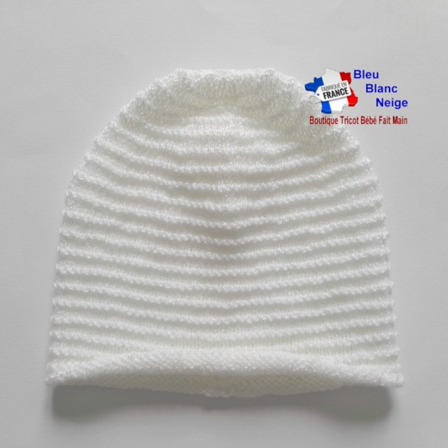 Ensemble tricot bébé 1 mois - MIXTE - laine certifiée OEKO-TEX - tricoté main - cadeau de naissance - bonnet chaussons Layette tricot bébé ensemble cadeau de naissance