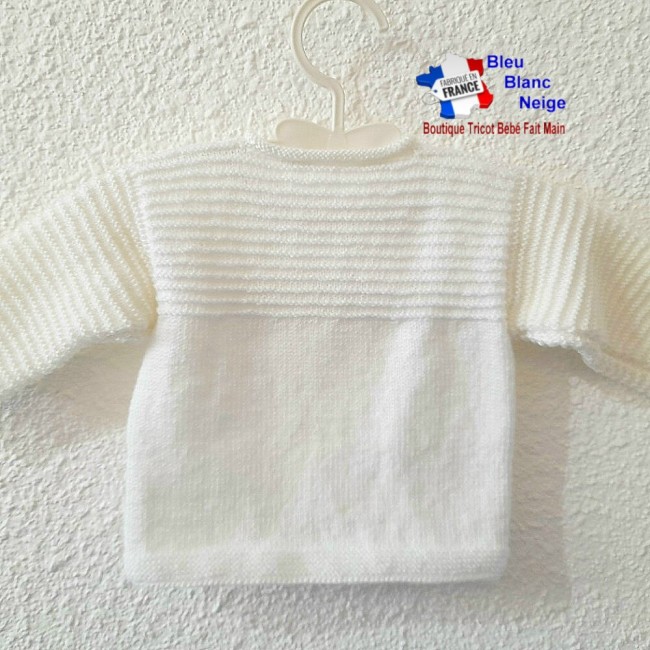 Layette tricot bébé tricotée main