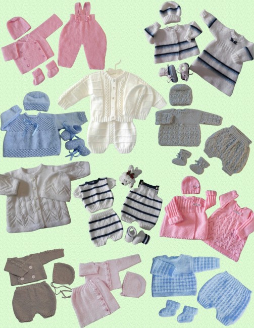 Livre tricot bébé en PDF - patrons à tricoter - layette tricotée main - tuto - explications à télécharger en PDF Livre tricot bébé en PDF