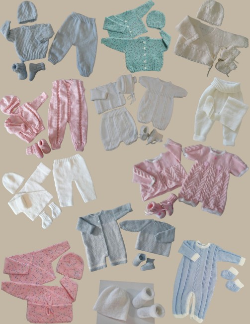 Livre tricot bébé en PDF - patrons à tricoter - layette tricotée main - tuto - explications à télécharger en PDF Livre tricot bébé en PDF