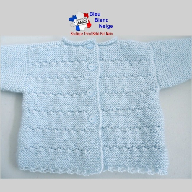 Brassière tricot bébé tricotée main