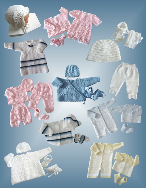 Livre tricot bébé en PDF - patrons à tricoter - layette tricotée main - tuto - explications à télécharger en PDF Livre tricot bébé en PDF
