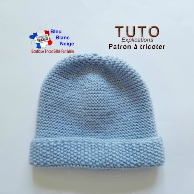 Patron tricot bébé FACILE brassière