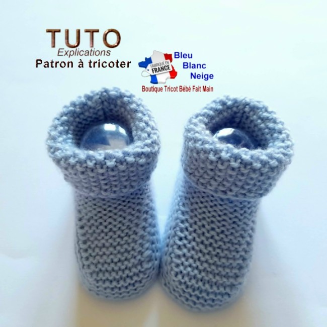 Patron tricot bébé FACILE brassière